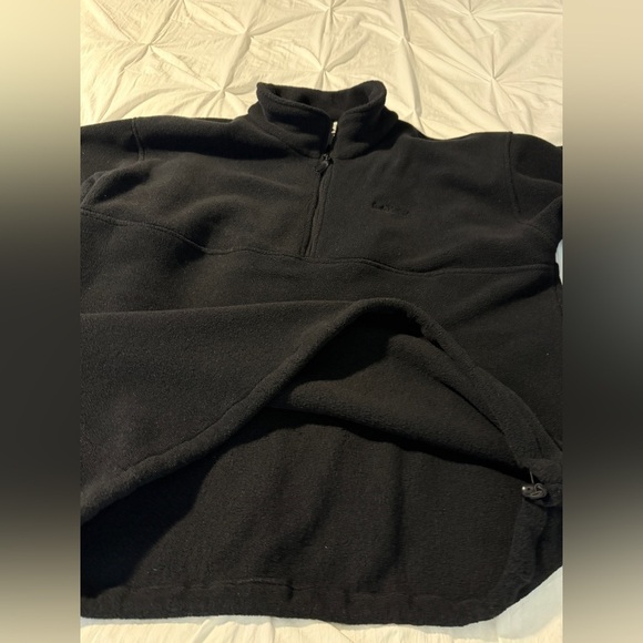 Vintage Mens XL Gander Mountain 1/4 Zip Black Fleece Pullover Sweatshirt Jacket - Picture 12 of 16